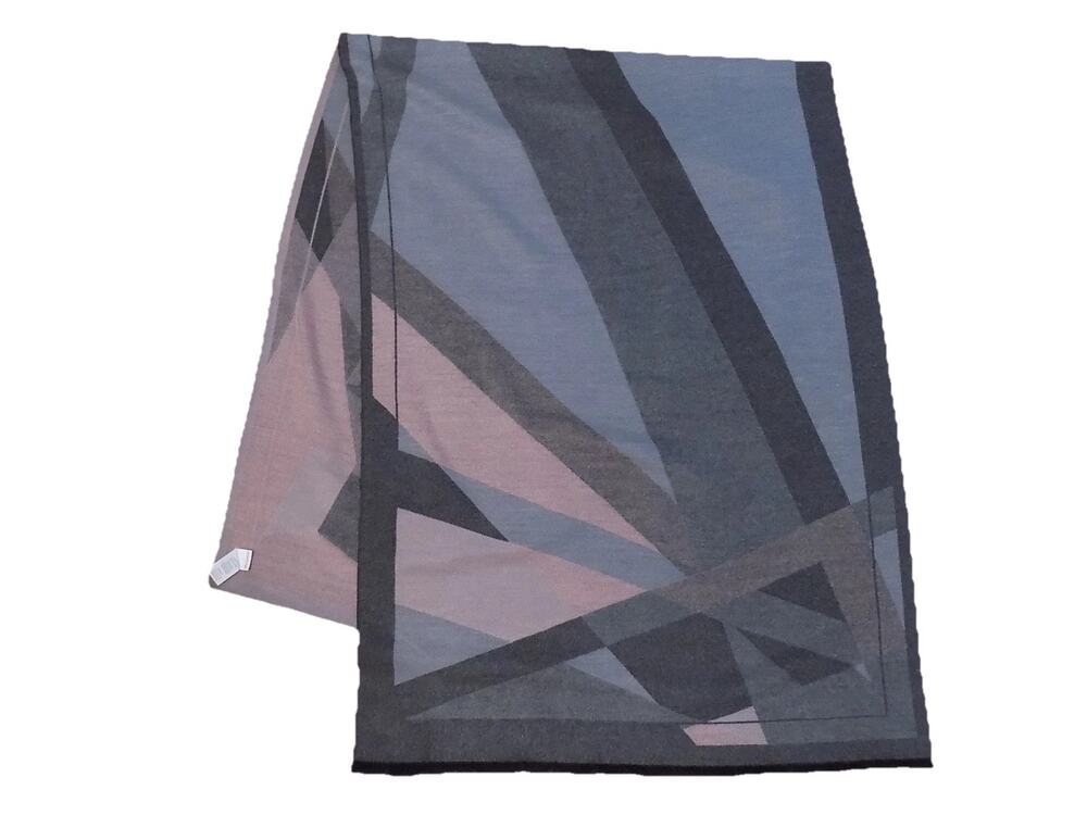 Soia & Kyo scarf wrap shawl pink gray geometric 72 x 27